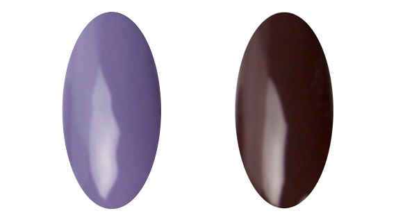 Gellak Lavender en Dark Brown - Nagelfabriek Blog